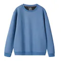 High-quality men's plain crewneck sweatshirt in casual blue finish for daily wear - S / Tops / Blue Gray