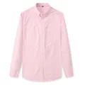 Premium rosafarbenes Herren-Langarmhemd aus 100% Baumwolle mit praktischer Brusttasche - XL/41 / Oberteile / Rosa