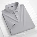Classic short-sleeved men's grey polo shirt with breathable honeycomb pique texture - M(170/88A) / Tops / Light Gray