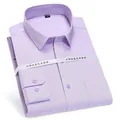 Lavender men's professional business dress shirt in high-quality non-iron cotton - 38 / Tops / Light Purple