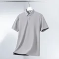 Herren Polo-Shirt in Hellgrau, kurzärmelig, atmungsaktiver Piqué-Strick - XL / Oberteil (PY29) / Hellgrau