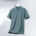 Herren Kurzarm-Poloshirt in Blaugrau mit atmungsaktivem Piqué-Gewebe für den Sommer - XL / Oberteil (PY29) / Blaugrau