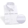 Premium non-iron 100% cotton white business shirt with square collar - 38/S / Tops / 2022 White Stripes
