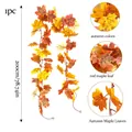 200cm artificial autumn maple leaf vine garland for Thanksgiving home decoration - 26 Heads Autumn Maple Leaf Vine / 200cm/1pc