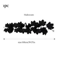 Artificial black maple leaf garland for Halloween home decoration, 100cm length - 1m Black Maple Leaf / 100cm/1pc / Black