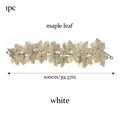 Ghirlanda di foglie di acero bianco 100cm per decorazione casa autunno ringraziamento - 1m Foglia di Acero Bianca / 100cm/1pc