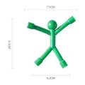 Pequeño hombre magnético verde flexible imán de nevera con medidas de 7,5 cm - Verde