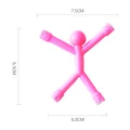 Muñeco magnético rosa antiestrés para nevera y decoración de oficina en casa - Rosa