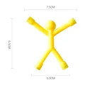Muñeco magnético amarillo juguete antiestrés dimensiones 7,5x6,5cm para decoración - Amarillo