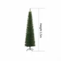 Árbol de Navidad artificial tipo lápiz verde de 1,5m con soporte de metal estable - Árbol Lápiz Verde / 1.5m 260 Puntas