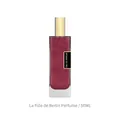 Eau de Parfum da 50 ml a lunga durata con liquido rosa perlato e tappo dorato - Confezione da 50ml / Ragazza di Berlino