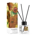 Cocoiris Freesie Raumduft Diffusor-Set mit 50ml Öl in einer Sonnenblumen-Geschenkbox - Schneefreesie / 50ml