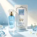 Parfum Waiting Crown Blue Lover en flacon de 35ml avec bouchon en cristal pour femme - 35ml / Parfum Couronne-Bleu
