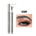 BMBN dual-tip eyebrow pencil and eyeliner in shade 03# for natural 3D wild brow look. - Dual-Prong Eyebrow Pencil & Eyeliner (B6996) / 03# Dark Brown