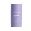 Vista detallada de la mascarilla sólida de berenjena MEIDIAN en envase cilíndrico morado - Estilo Berenjena / 40g/Versión en Inglés / Púrpura