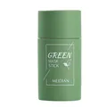 Mascarilla en barra de arcilla de té verde MEIDIÁN para limpieza profunda y control - Estilo Té Verde / 40g/Versión en Inglés / Verde