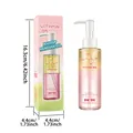 Detailed dimensions of DK'DE Vitamin B5 120ml makeup remover oil with pump dispenser - 120ml Cleansing Oil