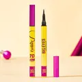 Tao Beauty 7D waterproof liquid eyeliner pen in yellow with purple metallic cap - TB2155 (Black) / 1.5g