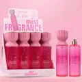 Vista detallada de 12 sprays de fragancia Bosuya en botellas rosa de 250 ml kit - Estilo 3 (B2241-3)