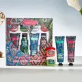 Bosuya moisturizing hand cream and lip mask gift set with vibrant ethnic patterns - Hand and Lip Care Gift Set (B2194)