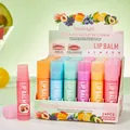 BOSUYA 24-Piece Fruit Scented Lip Balm Set for Deep Moisturizing and Soothing Care - Fruit Series (B2161) / Pack/24 Pieces