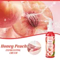 Refreshing honey peach exfoliating body cream for deep cleaning and skin moisturizing - Peach Flavor