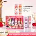 Bosuya 6-piece fruit scented lip balm set for deep moisturizing and brightening lip color - Fruit Flavor Gift Set / 6Pcs/Set