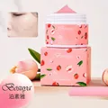 Bosuya Peach Fruit Acid Exfoliating Cream in pink packaging for a smooth skin texture - Peach Exfoliating Scrub / 140g Pack