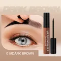 Waterproof smudge-proof peel-off eyebrow cream in 01 Dark Brown with brush applicator - 01 Dark Brown