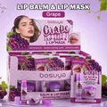 Bosuya Lippenbalsam- und Lippenmasken-Set mit Traubengeschmack in violetter Verpackung - Einzelne Trauben-Geschmack (B2238-3)