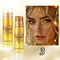 Bosuya stick glitter oro tonalità 03 per viso capelli e corpo trucco professionale - 03# Oro