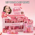 Bosuya Lippenbalsam- und Lippenmasken-Set mit Pfirsichgeschmack für glatte Lippen - Einzelne Pfirsich-Geschmack (B2238-4)