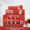 Bosuya Papaya Beruhigendes Lippenöl in der Displaybox zur Feuchtigkeitspflege - Papaya-Stil (Set)