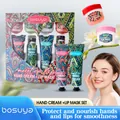 Professional 8-piece hand cream and lip mask gift set for moisturizing and smooth skin - Bosuya 8-Piece Set (B2194)