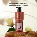 Nourishing FORMBO musk scented perfume body lotion in elegant brown pump dispenser bottle - Musk Every Day Sexy Style (FBCZ091)