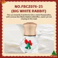 Festliches Weihnachts-Autoparfüm mit Weihnachtsglockendekor und cremigem Milcharoma-Duft - Weiße Kaninchen Milchbonbon / Weihnachtsglocke Stil (FBCZ076-25)