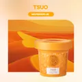 Désodorisant d'aromathérapie pour voiture TSUO en pot orange, parfum de 158g longue - Parfum TSUO / Jaune Orange (FBXX012-25)