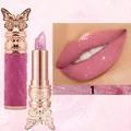 Pintalabios mariposa rosa brillante que cambia de temperatura variante 1 - Paquete de 3.5g / Rosa (Q1121)