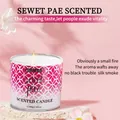 FORMBO geurkaars in roze geometrische glazen pot, 80g nettogewicht voor huis - Pronkerwt (FBLZ001-25) / 80.00g