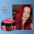 FORMBO #02 Vibrant Red temporary hair clay wax for long-lasting vibrant hair styling - Red (FBRF002-25#RED)