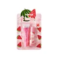 BOSUYA lip care set with shimmer lip oil and magic lip balm in watermelon packaging - Watermelon