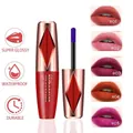 Detail view of QICIY peel-off lip gloss with applicator and 5 shades swatches - Peel-Off Lip Gloss (QZY-1114)