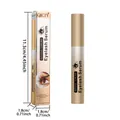 Eyelash serum dimensions detail showing tube and packaging box size in inches and cm. - Eyelash Serum (Q570) / Clear Gold