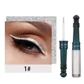 QICIY silver glitter liquid eyeliner pen variant 1# waterproof sparkling finish - Silver Glitter (1#)