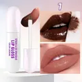 Long-lasting Stain & Go lip gloss masque with professional color-locking formula in white tube - 01# Dark Brown