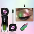 QICIY chameleon liquid eyeshadow in multi-chrome green and purple glitter finish - Color 01