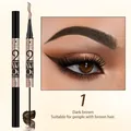 Waterproof 4-claw eyebrow pencil and tint set in Dark Brown for natural brow look - 01# Dark Brown