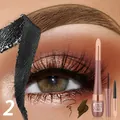 Professional long-lasting 2-in-1 waterproof eyebrow gel and tattoo liner set in shade 2 - 02# Coffee