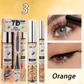 QICIY 2-in-1 waterproof mascara and eyeliner set in orange packaging for lengthening - Shade 03 Orange Baroque Pattern