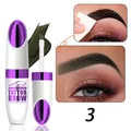 QICIY peel-off tattoo brow gel in shade 3 for long-lasting waterproof eyebrow styling. - Greyish Brown Style (Q572)